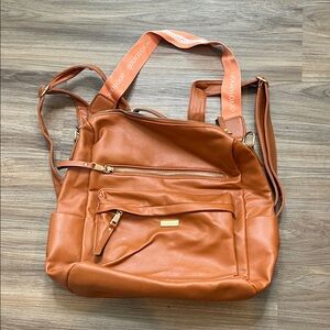 Everyday Convertible Women’s Tote Backpack in Cognac